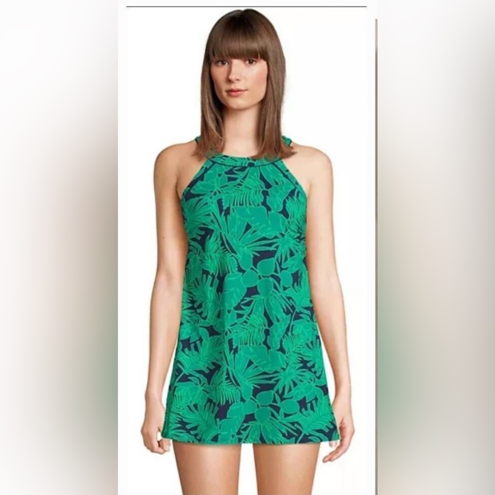 Lands' End Navy Swimdress, one piece - Picture 1 of 5